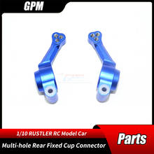 GPM 1/10 RUSTLER 4X4 VXL 67076-4 Monster accesorios de actualización, Conector de copa fija trasera de aluminio con múltiples orificios, piezas de coche RC 2024 - compra barato