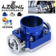LZONE-новый корпус дроссельной заслонки 80 мм Производительность корпуса дроссельной заслонки Впускной коллектор Заготовка алюминиевый высокий поток JR6980 2024 - купить недорого