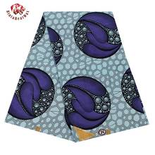 Tela con estampado de con cera y poliéster africano de Ankara para vestido, tela africana de alta calidad, 6 yardas, FP6203, 2020 2024 - compra barato