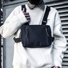 Streetwear Tactical Chest Rig Bags Unisex Graffiti Rectangle Chest Bag Trend Street Functional Vest Hip Hop Bag Male Fanny Pack 2024 - buy cheap