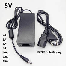 5V 10A 100-240V AC To DC Power Adapter 5V10A Supply Switching Converter 5 V 5Volt EU US UK AU Plug Cable 5.5*2.5mm 5.5*2.1mm 2024 - buy cheap