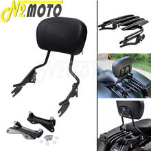 Motorcycle Detachable Backrest Sissy Bar Luggage Rack For Harley Touring Road King Electra Street Glide FLHR FLHX FLHT CVO 09-17 2024 - buy cheap