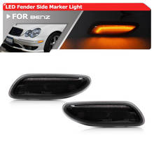 Euro-Style Smoked Amber Led Side Marker Light For Benz W203 C-Class C230 C240 C280 C320 C350 C32 AMG Auto Fender Flare Lamps 2024 - buy cheap
