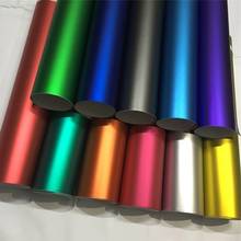 14 Colors Blue Green Red Gold ICE Satin Chrome Car Vinyl Wrap Film Matte Chrome Vinyl Wrapping Laptop Car Decal Sticker 2024 - купить недорого