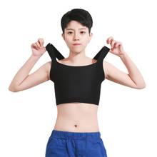 HaleyChan-pulóver de Tomboy para mujer, ropa interior de malla para lesbianas, FTM, faja moldeadora, Top corto, corsé Corsé de mujer Flatten Shaperwear Crop Top sujetadores deportivos top mujer top negro corpiño 2024 - compra barato