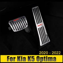 For Kia K5 Optima 2020 2021 2022 Aluminum Rubber Car Accelerator Gas Pedal Brake Pedal Non-Slip Cover Case Pad Refit Accessories 2024 - buy cheap