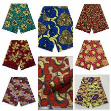 Real wax pagne fabric Ankara prints batik patchwork tissu soft cotton top quality Ankara loincloth dress garment craft accessory 2024 - buy cheap