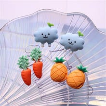 20Pcs Cute Cloud Carrot Pineapple Flat back Resin Cabochons Embellishments Decoration Craft DIY Hair Accessories Scrapbooking 2024 - buy cheap