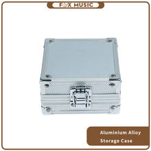 Caja de aleación de aluminio, accesorio de instrumentos musicales portátiles, caja de almacenamiento con cerradura 2024 - compra barato