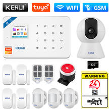 KERUI Wireless Smart Home WIFI 2G GSM 4G Security Alarm System Tuya APP Control House Motion Detector Sensor Burglar IP Camera 2024 - buy cheap