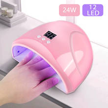 Secador de uñas Rosa MINI-1 USB 18W, lámpara LED UV para manicura, pantalla LCD, Sensor inteligente, equipo de secado de geles, herramientas 2024 - compra barato