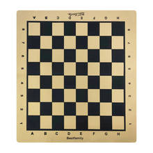 Шахматная доска из искусственной кожи, набор шахматных частей, доска 46*50 см, шахматная доска 45*50 мм, IB4 2024 - купить недорого