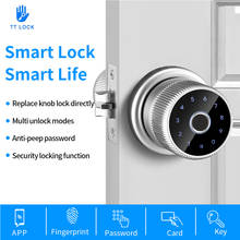 WAFU Q1 Smart Door Lock TTLock APP Fingerprint Password IC Card Key Unlock Battery Powered Support USB Charge 2024 - buy cheap