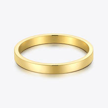 ENFASHION-anillo de acero inoxidable minimalista para Mujer, sortija Simple y básica, Color dorado, joya a la moda, R4073, 2020 2024 - compra barato
