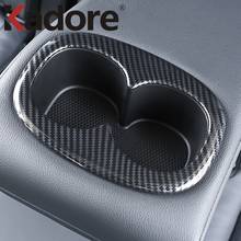 For Mitsubishi Eclipse Cross 2017-2020 Carbon Fiber Trim Water Cup Holder Decorative Frame Cover Sticker Cover Car Accessories 2024 - buy cheap