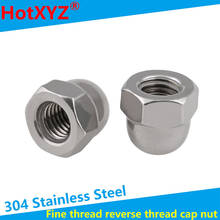 [M3-M24] 304 stainless steel cap nut American fine thread counter screw cap ball head cap nut  5PCS 2024 - buy cheap