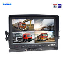 DIYSECUR-Monitor HD de grabación de vídeo para sistema de videovigilancia, pantalla cuádruple dividida IPS de 9 ", vista trasera, AHD 2024 - compra barato