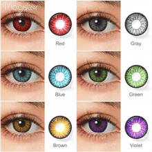 Colored Cosplay Contacts 1 Pair Contact Lenses Red Brown Gray Blue Pink Lenses For Eyes Beauty Pupilentes Color Contacts Lens 2024 - купить недорого