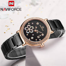NAVIFORCE Top Luxury Brand Women Watch Black Gold Quartz Lady Waterproof Wristwatch Fashion Stainless Steel Female Clock 5016 2024 - buy cheap
