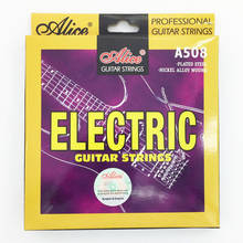 Alice cordas da guitarra elétrica 009 010 polegada chapeado liga de níquel ferida A508-SL / A508-L 2024 - compre barato