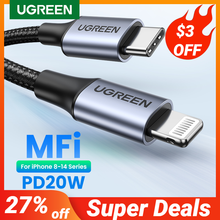 UGREEN MFi 20W PD USB C to Lightning Cable for iPhone 14 13 12 Pro Max Fast Charging Type C Cable for iPhone for iPad 2024 - buy cheap