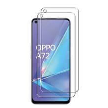 Para oppo a72 à prova de explosão 2.5d 0.26mm tela de vidro temperado protetores protetor filme hd claro 2024 - compre barato