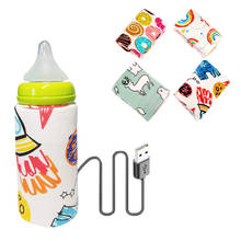 USB бутылочка для молока, теплая дорожная коляска, изолированная детская бутылочка для кормления, подогреватель для новорожденных, переносные Подогреватели для бутылочек 2024 - купить недорого