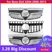 For Mercedes-Benz GLK X204 2008-2015 Auto Center Grill GT Car styling Middle Grille ABS Plastic Silver Black Front Bumper 2024 - buy cheap