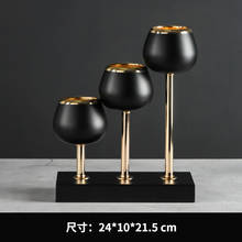 Velas de avento romântico j60zt, suporte de vela geométrico, mesa de luxo marrocos, candelabro preto, vela de vela 2024 - compre barato