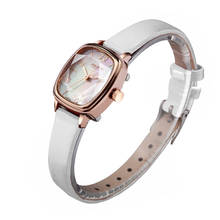 Julius-Reloj de pulsera de cuero con estrella de corte para mujer, pulsera fina de moda, reloj de cuarzo japonés, regalo de cumpleaños, 885 2024 - compra barato