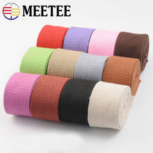 Meetee 5Meter 3.8cm Width Canvas Belt Webbing Strap Tied Fabric Tape for Garment Bags Pet Rope Sewing DIY Strap Ribbon Decor 2024 - buy cheap