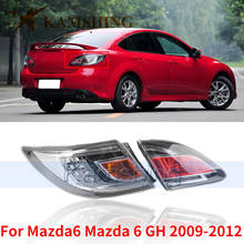 CAPQX-luz de freno de parachoques trasero para Mazda6, Mazda 6 GH 2009-2012, luz de advertencia, lámpara de estacionamiento, luz trasera, blanco 2024 - compra barato