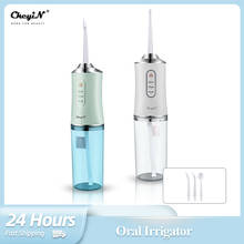 Ckeyin-irrigador oral elétrico portátil, fio dental de água, profissional, para limpeza oral, 3 modos, recarregável 2024 - compre barato