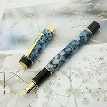 Jinhao 100 Centennial Resin Fountain Pen Blue-Gray EF/F/M/Bent Nib Golden Clip Converter Writing Business Office Gift Ink Pen 2024 - buy cheap