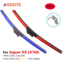 HESITE Colorful Wiper Blades For Jaguar XE 2.0 AWD RWD JA X760 Sedan Models 2015 2016 2017 2018 2019 2020 28"+17" Red Car Wipers 2024 - buy cheap