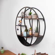 Industrial Wind Retro Creative Wrought Iron Restaurant Wall Wall Decoration Pendant Tea Shop Wall Rack Wall Hanging 2024 - buy cheap