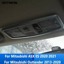 For Mitsubishi ASX ES 2020 2021/Outlander 2013-2020 Carbon Fiber Front+Rear Roof Reading Light Lamp Cover Trim Car Accessories 2024 - buy cheap