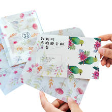 3pcs/pack Kawaii Flower Series Sulfuric Acid Paper Envelope Mailed Postcard Cover Greeting Cards Window Gifts Envelope 2024 - buy cheap