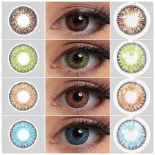 3 тона цветные линзы для глаз 1 пара ежегодных цветных контактных линз для глаз Красота Pupilentes контактные линзы косметические цветные линзы для глаз 2024 - купить недорого