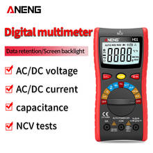 ANENG H01 Mini multimetro digital profesional polimetro tester probador automático mmultímetro de valores eficaces auténticos medidor de Tranistor con NCV retención de datos 4000 recuentos de linterna electricista 2024 - compra barato