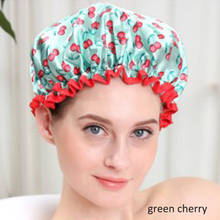 Толстая водонепроницаемая шапочка для ванной, 1 шт., двухслойная Крышка для волос для душа, женские принадлежности, шапочка для душа, аксессуары для ванной комнаты 2024 - купить недорого