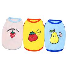 New Dog Cat Shirt Vest  Fruit Design Cat Puppy Pajamas  Spring/Summer Clothes 5 Sizes 3 Colours 2024 - buy cheap