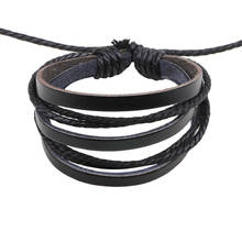 2021 Pulseira Masculina Jewelry Handmade Bracelets & Bangles Men Leather Bracelets Charm Bileklik Pulseiras Boyfriend Girlfriend 2024 - buy cheap
