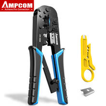 AMPCOM rj45 crimper RJ11 RJ45 Crimping Tool Ethernet Network LAN Cable Crimper Cutter Stripper Plier for 6P 8P RJ-11/RJ-12 RJ-45 2024 - buy cheap