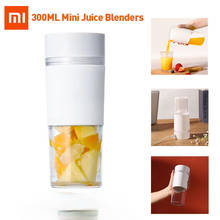 Xiaomi-mini liquidificador de suco e copo de frutas mijia, garrafa de suco elétrica 300ml, processador de alimentos com carregador rápido 2024 - compre barato