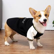 Dog Clothes Jacket Autumn Winter Baseball Sweater Corgi Clothing Pet Sports Clothing Warm Fashion Casual Wear French Bulldog 2024 - buy cheap