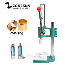 ZONESUN Perfume Glass Bottle Capping Machine Perfume Crimping Machine Perfume Collar Ring Pressing Machine 2024 - buy cheap