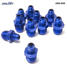 10PCS/LOT HOSE END FITTING / Oil cooler fitting AN6-AN8 fitting for braided stainless steel hose (blue,H Q) TK-FITTING AN6-AN8 2024 - buy cheap