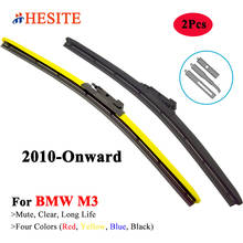 Escobillas de limpiaparabrisas de Color HESITE para BMW M3, M340I, F80, E30, E36, E46, E90, E92, M4, modelo de coche Sedán, accesorios 2013, 2015, 2016, 2021 2024 - compra barato