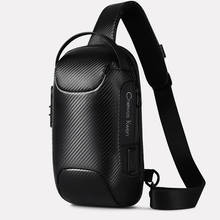SUUTOOP Men's Multifunction Anti-theft Lock Waterproof USB Crossbody Bag Shoulder Bags Travel Messenger Chest Bag Pack for Male 2024 - buy cheap
